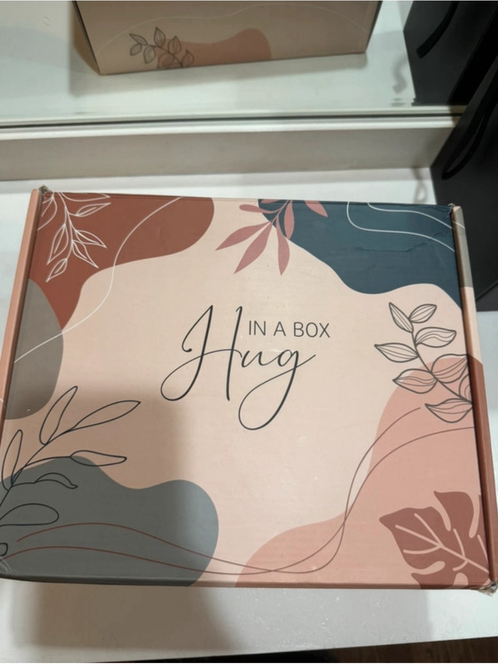 Hug In A Box Decorative Gift Box - Pink & Teal